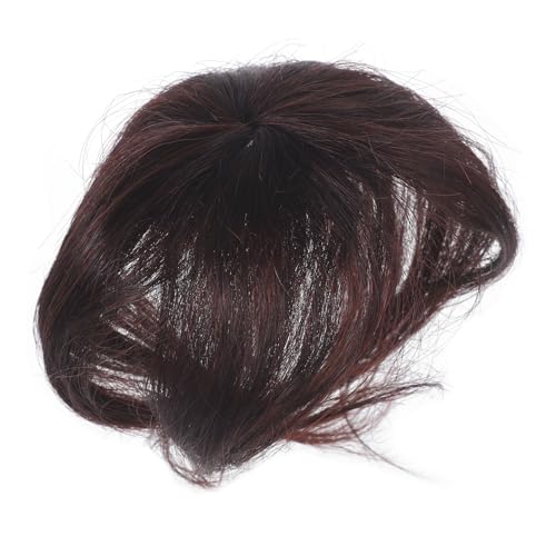 CALLARON Haar Volume Topper Für Damen Unsichtbares Synthetisches Haarteil Für Dünnes Haar Mitteltiefes Braunes Haarteil Für Einen Modischen Look Und Verschiedene Anlässe von CALLARON