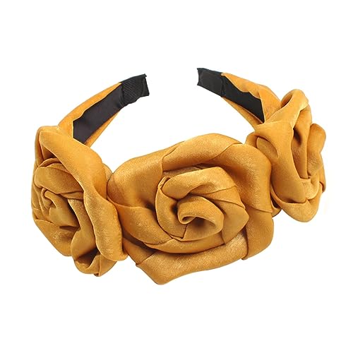 CALLARON Cloth Haarband Gelb Modisches Stirnband Mit Blumen-design Für Partys Und Alltag Und Für Damen von CALLARON