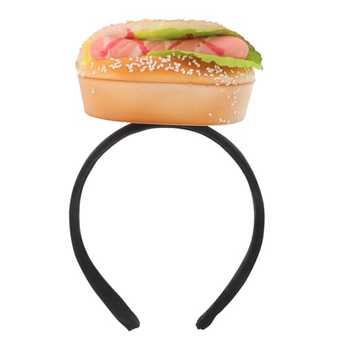 CALLARON Haarband Stirnband Mit Hamburger Und Details Essenssimulation Für Partys Halloween Langlebig Und Leicht Elastisches Design Für Kopfgrößen von CALLARON