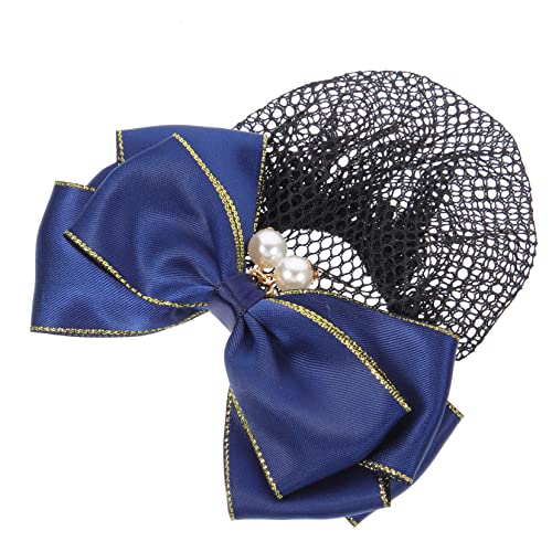 CALLARON Haarklammern und Haarnetzabdeckung Haarnetz mit Schleife Balletttänzer Brötchen Haarnetze Haarknotenabdeckung für Frauen abdeckung für haarknoten mit schleife Stoff von CALLARON