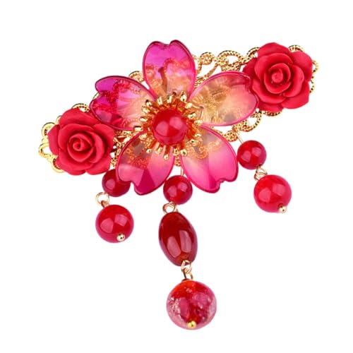 CALLARON Haarnadel Im Vintage Stil Quastenhaarspange Aus Hochwertigem Material Modischer Kopfschmuck Für Frauen Chinesische Kleidung Haaraccessoires von CALLARON