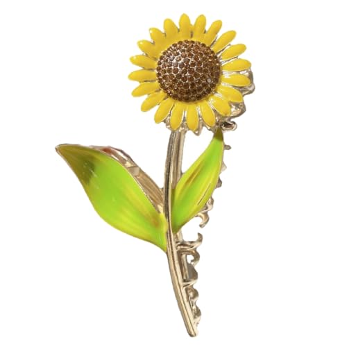 CALLARON Sonnenblumen-haarspange Aus Metall Blumen-haarteil Haarklammern Für Frauen Haarschmuck Für Pferdeschwanz Haar-accessoire Für Sommerausflüge von CALLARON