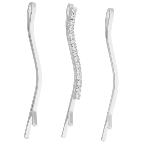 CALLARON Haarnadeln Mit Glänzenden Strasssteinen Gebogene Friseur-clips Aus Zuverlässigen Materialien Stilvoller Haarschmuck Für Frauen Strass-haarnadel Für Seitlichen Haar Und von CALLARON