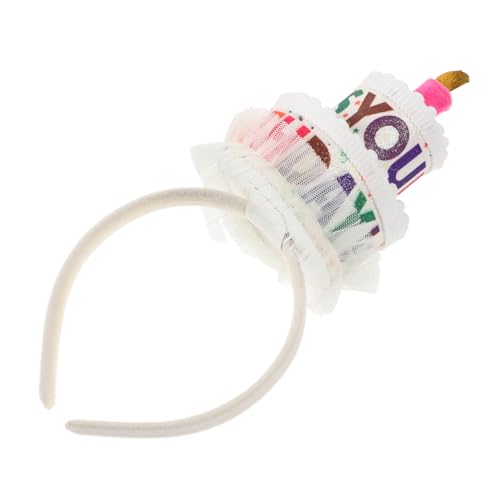 CALLARON Haarreif Geburtstag mit Kuchen Design Lustiger Geburtstags Haarband für Erwachsene für Partys Fotorequisiten und Feierlichkeiten von CALLARON