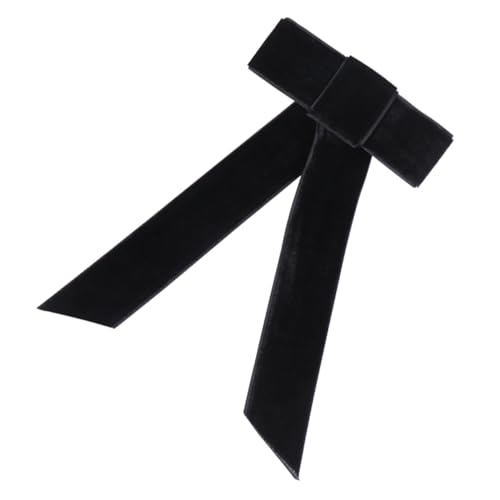 CALLARON Haarspange Mit Schleife Federspange Für Mädchen Kopfschmuck Aus Robustem Material Schwarz Leicht Anzuwenden Klassischer Stil Für Verschiedene Outfits von CALLARON