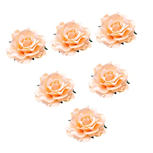 CALLARON Haarspangen Für Damen 6st Haarschmuck Brosche Hochzeitsblumen Seidenblume Rose Entenschnabel-clip Fräulein Alligator-Haarspangen Für Frauen von CALLARON