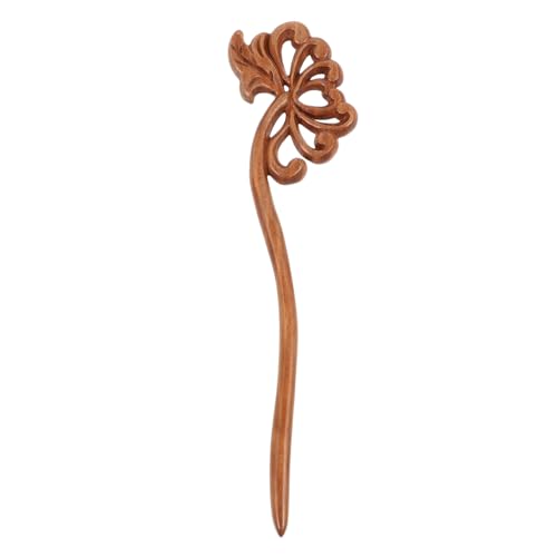 CALLARON Geschnitzter Haarstab Aus Holz Traditioneller Chinesischer Haarschmuck Für Frauen Bun Maker Haarnadel Für Hochsteckfrisuren Holzhaarstäbchen von CALLARON