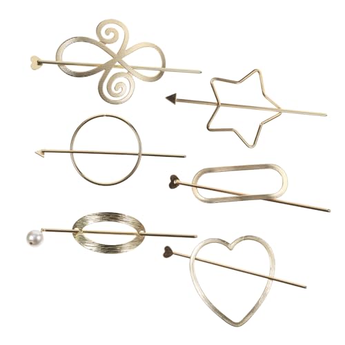 CALLARON 6stücke Vintage Haarstäbe Aus Metall Haarnadeln Gabeln Haarschmuck Clips Brötchen Halter Für Damen Für Hochzeit Party Geburtstag Valentinstag von CALLARON