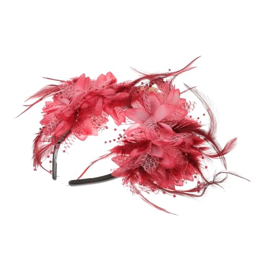 CALLARON Halloween Haarschmuck Stirnband mit Simulierten Blumen und Dekorativer Party Haarreif für Damen und Mädchen Robustes Kunststoff Design Geeignet für Halloween Zufällige Farbe von CALLARON