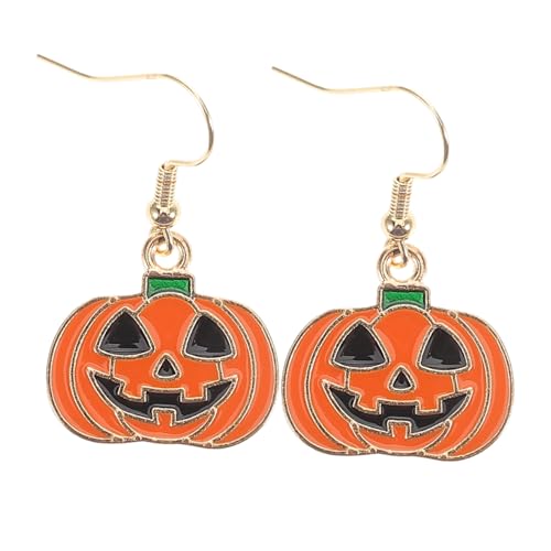 CALLARON Halloween Ohrhänger Kürbis Design Damen Ohrschmuck aus Sicherer Legierung Baumelnde Festliche Ohrringe für Masquerade Party Alltag Geschenkidee für Frauen und Mädchen von CALLARON