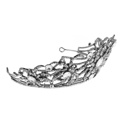 CALLARON Halloween Rhinestone Krone für Damen Exklusive Hochzeits Tiara und Kostüm Accessoire Robuste Legierung mit Glitzersteinchen für Halloween Feiern und Braut Events CALLARON Halloween Rhinestone Krone für Damen Exklusive Hochzeits Tiara und Kostüm Accessoire Robuste Legierung mit Glitzersteinchen für Halloween Feiern und Braut Events von CALLARON