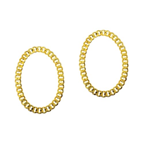 CALLARON Halskette aus Goldimitat Panzerketten Hip-Hop-Accessoire stylische Halskette Kostüm Halsketten eine Halskette Halsschmuck dekorative Kette Jahrgang Zubehör Dalian ccb (Kunststoff) von CALLARON