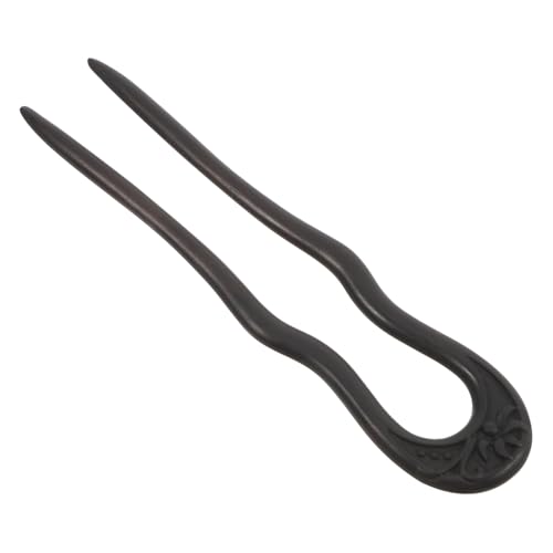 CALLARON Holz Haarnadel U-förmig Handgefertigt Für Frauen Mädchen Rustikales Haaraccessoire Natürliche Holzhaarstäbchen Künstlerisch Dünnes Haar Haargabel Für Hochsteckfrisuren Hölzernes Ha von CALLARON