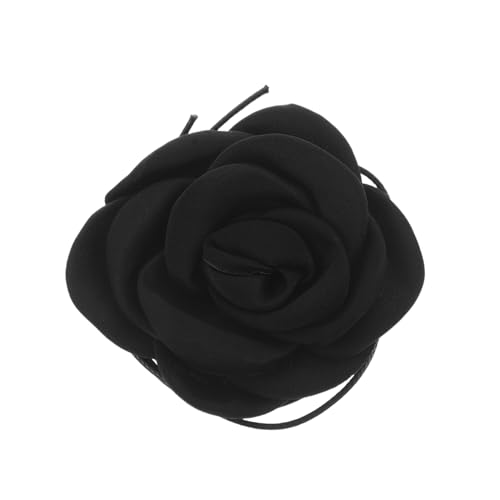 CALLARON Handgefertigte Rosenblumen Halskette aus weichem Samt Einzigartiges Blumenmuster Verstellbarer Choker für Damen Geeignet für Hochzeiten Partys und modische Anlässe von CALLARON