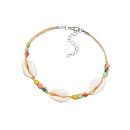CALLARON Elegantes Armband Im Damenstil Natürliche Muschel Fußkettchen Armreif Modische Handgelenkkette Für Besondere Anlässe von CALLARON