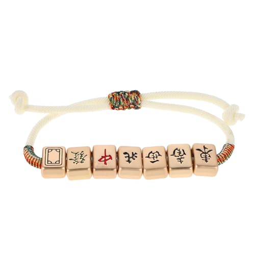 CALLARON Handgewebtes Rope Armband mit Mahjong für Freundschaft und Alltagsmode Langlebiges Schmuckstück für Damen und Herren von CALLARON