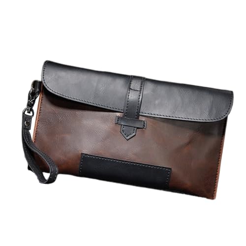 CALLARON Jahrgang Portemonnaie-Clutch Herren-Geldbörsen Aufbewahrungstaschen Herren-Clutch Handtaschen Geldbörse für Männer Herren Handtasche Herren Geldbörse beiläufig Unterarmtasche Mann von CALLARON