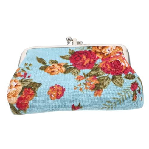 Handtasche Geldbörsen geldbörse mit Schnalle Blumen-Geschenktüte Geldbörse für Mädchen Münzgeldbörse Bohemien Münzbeutel Geschenktasche kleine Geldbörse Fräulein Segeltuch von CALLARON