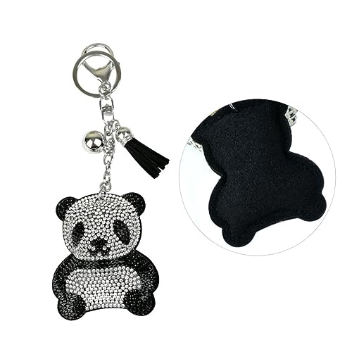 CALLARON Panda Schlüsselanhänger Aus Metall Modischer Schlüsselhalter Für Taschen Und Rucksäcke Schwarz Praktisches Accessoire Zur Organisation Ihrer Schlüssel Leicht Und Langlebig von CALLARON