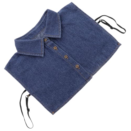 CALLARON Hemd mit falschem Kragen Jeanskragen weißer Kragen Damen Hemd mit Kunstkragen Hemd mit Fake-Kragen Hemdkragen abnehmbarer gefälschter Kragen Dickie- dicky Baumwolle von CALLARON