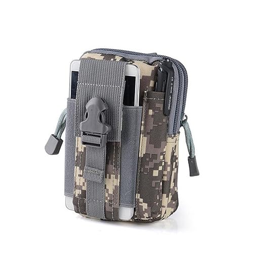 CALLARON Outdoor Taillentasche Für Herren wasserdichte Bauchtasche Mit Reißverschluss Für Smartphone Schlüssel Und Geldbörse Taktische Gürteltasche Im Camouflage-Design Für von CALLARON