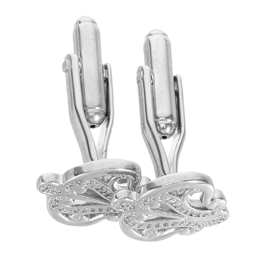 CALLARON Herren-silber-cufflinks mit Königliches-design Rhodinierte Kupfermanschettenknöpfe für Business Hochzeit und Festliche Anlässe Komfortabel und Langlebig von CALLARON