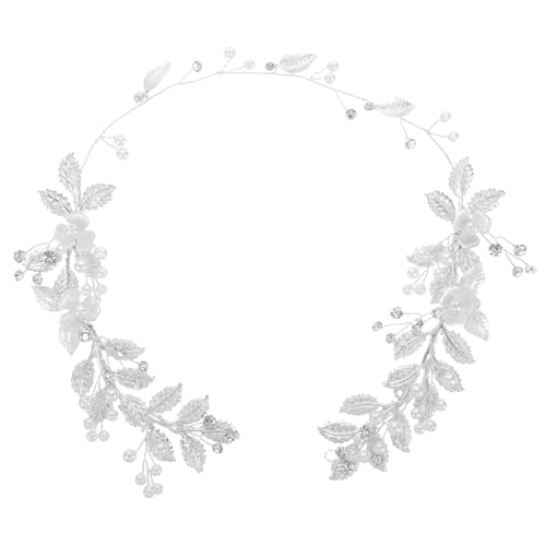 CALLARON Hochzeit Stirnband Kristall Braut Kopfschmuck Für Braut Blumen Haarschmuck Für Frauen Blumenmädchen Haarranke von CALLARON