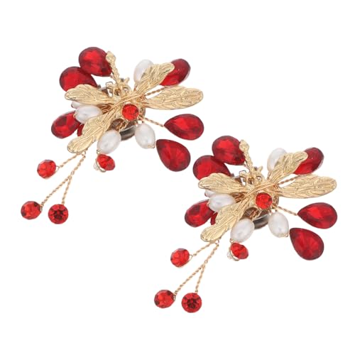 CALLARON Hochzeitsschuh-clips mit Abnehmbaren Strass-Glieder Perlenanhängern Dekorative Blumen-schuhclips für Damen Vielseitig Einsetzbar für High Heels Ballerinas und Sandalen Eleganter von CALLARON