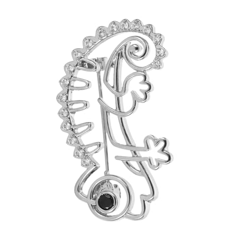 CALLARON Hohle Chamäleon Brosche Metall Tier Anstecknadel Robuste Klappnadel Vielseitiges Schmuck Accessoire für Damen und Herren zu Mänteln Anzügen Jacken von CALLARON