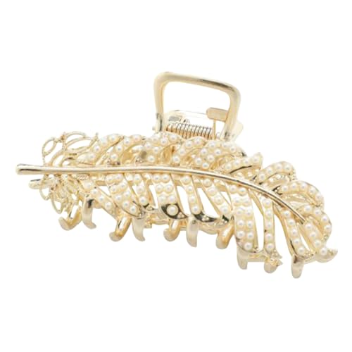 CALLARON Haarklammer Mit Perlen Perlenhaarspange Haarkiefer Damen-kopfschmuck Einfache Anwendung Passt Zu Verschiedenen Frisuren Und Kopfformen von CALLARON