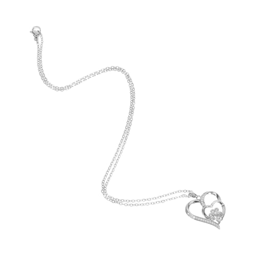 CALLARON Hund Katzen Pfoten Anhänger Halskette Herzform Memorial Schmuck für Tierliebhaber Damen Mädchen Liebevolle Andenken zum Geburtstag Jubiläum CALLARON Hund Katzen Pfoten Anhänger Halskette Herzform Memorial Schmuck für Tierliebhaber Damen Mädchen Liebevolle Andenken zum Geburtstag Jubiläum von CALLARON