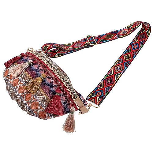 CALLARON Ethnische Damen Brusttasche Retro-Stil Verstellbare Schultergurte Für Arbeit Reisen Und Freizeit Ausreichend Platz Für Habseligkeiten von CALLARON