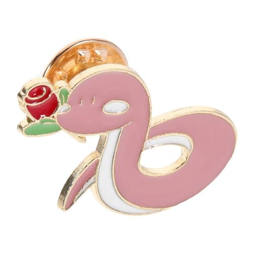 CALLARON Jahr der Schlange Anstecknadel Niedliches Japanisches Design Vintage Tierbrosche für Männer und Frauen Emaille Anstecker für Kleidung Jacke Festtagsdeko und von CALLARON