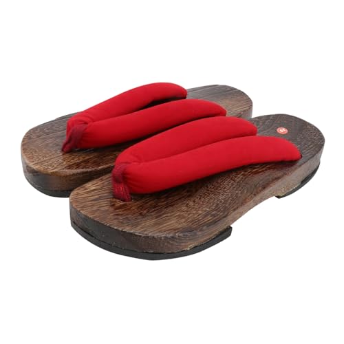 CALLARON Japanische Herren Clogs Holzschuhe Sommer Sandalen Atmungsaktiv Komfortabel Rutschfeste Sohle Traditionelle Geta Schuhe für Alltag und Freizeit von CALLARON