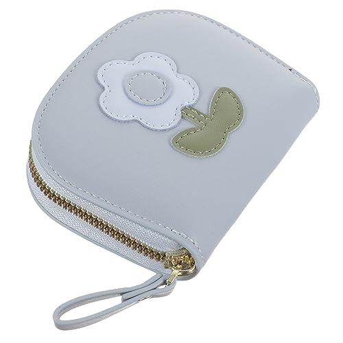 CALLARON Kleine Geldbörse Damen Mit Reißverschluss Kartenetui Aus Pu-Material Metall Kompakt Leicht Tragbar Für Karten Geld Organisation Einkauf Reisen von CALLARON