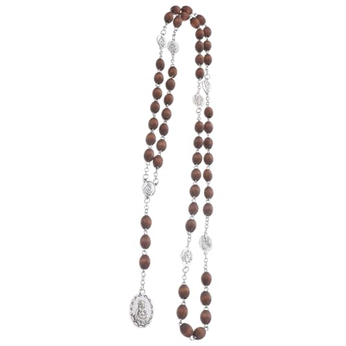 CALLARON Katholische Rosenkranz Halskette mit Perlen für Damen Herren Religiöse Gebetskette Stilvoller Christlicher Schmuck Vielseitige Beaded Neck Chain für Alltag und Besondere Anlässe von CALLARON