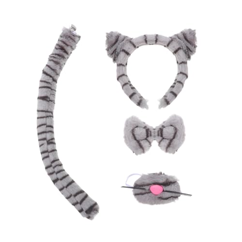 CALLARON Katzenohren Haarreif Set Weichem Leopardenmuster Animal Print Stirnband für Fasching Karneval Party Wiederverwendbares Cosplay Kostüm Zubehör Flexible Stylingoptionen von CALLARON