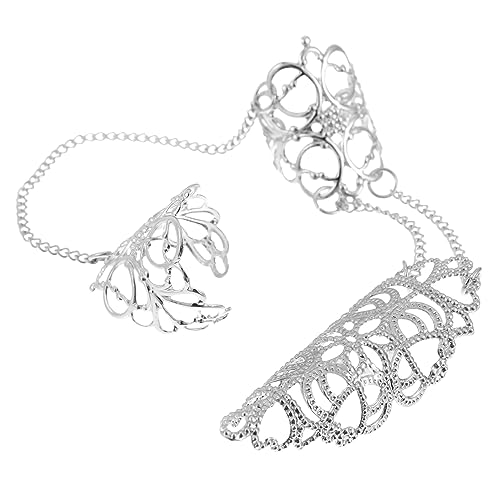 CALLARON Kettenring Für Frauen Metall Finger Ring Mit Kettendesign Damenring Im Retro-stil Leicht Und Angenehm Zu Tragen Als Geschenk von CALLARON