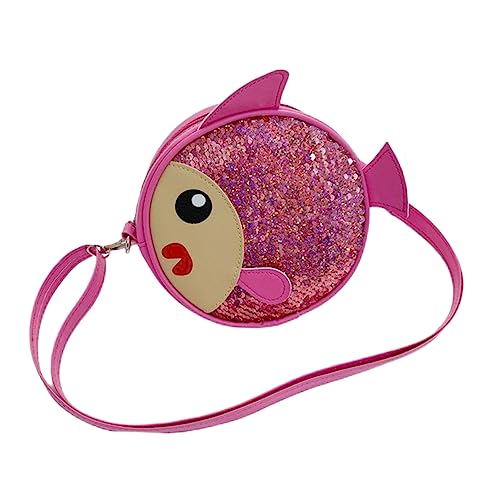 CALLARON Kinderhandtasche Fischschwanz Design Mini Umhängetasche mit Verstellbarem Riemen Weiches Strapazierfähiges Material Praktischer Aufbewahrungsbeutel für Mädchen als Crossbody und von CALLARON
