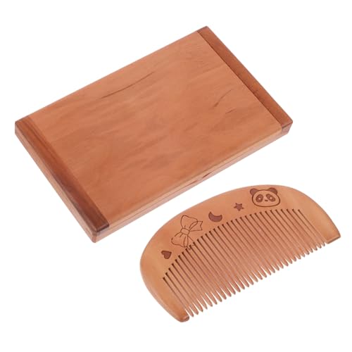 CALLARON Klappspiegel Tragbarer Spiegel Mit Kamm Faltbarer Spiegel Kleiner Holz Für Frauen Mädchen Schminken Frisuren Make-up von CALLARON