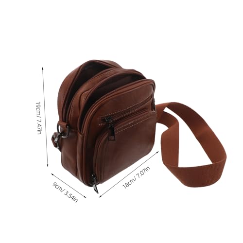 CALLARON Kleine Damen Crossbody Tasche aus Pu-Material Verstellbarer Schultergurt Multifunktionale Handytasche mit Kartenfächern Leicht und Strapazierfähig für Alltag und Reisen von CALLARON