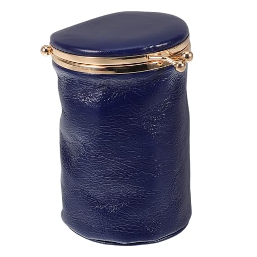 CALLARON Mini-lippenstifttasche Mit Spiegel Tragbare Schminktasche Für Die Handtasche Runder Lippenstift-Organizer Kunstleder Kosmetiketui von CALLARON