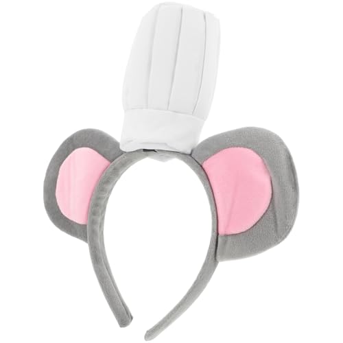 CALLARON Mausohren-stirnband Für Erwachsene Graues -stirnband Mit Ohr-design Für Halloween-cosplay Partys Und Kostüm-accessoires von CALLARON