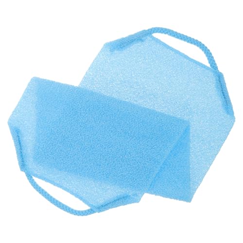CALLARON Doppelter Rückenpeeling Waschlappen Effektives Duschhandtuch Für Gründliche Reinigung Himmlische Haut Exfolierendes Accessoire in Elegantem Blau Für Damen Und Herren von CALLARON