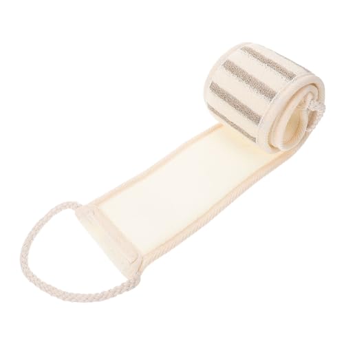 CALLARON Körperpeelingtuch Handtuch Luffa Waschlappen Zurück Körpertrockenbürste Bad Schrubben Handtücher Waschen Scheuertuch Für Den Körper Körperwäscher Peeling-tool Für Den Rücken Flachs von CALLARON