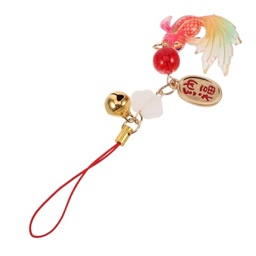 CALLARON Koi Fisch Schlüsselanhänger Chinesischer Glücksanhänger Feng Shui Schmuck für Handy Taschen Rucksack Anhänger mit Traditionellem Design und Handgefertigter von CALLARON