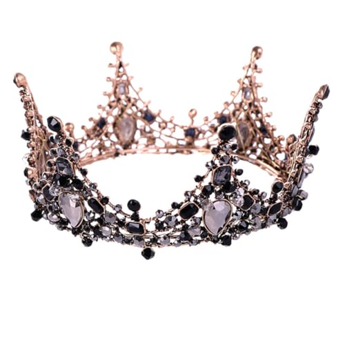 CALLARON Kopfbedeckungen für die Braut Party Cosplay Hochzeit Göttin Kostüm Göttin Kopfbedeckung Rosa Krone Kopfschmuck Krone Strass Kopfbedeckung Kopfbedeckung Strass-Krone Metall Schwarz CALLARON Kopfbedeckungen für die Braut Party Cosplay Hochzeit Göttin Kostüm Göttin Kopfbedeckung Rosa Krone Kopfschmuck Krone Strass Kopfbedeckung Kopfbedeckung Strass-Krone Metall Schwarz von CALLARON