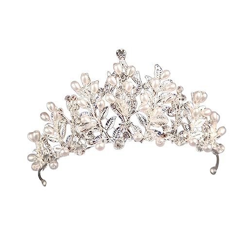 CALLARON Koreanische Kronhaarzubehör Feen-Tiara Braut Tiara Hochzeit Tiara Hochzeitshaar Brautkrone Tiara-Krone für Frauen von CALLARON