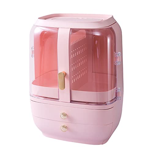 CALLARON Kosmetik-aufbewahrungsbox Design Make-up-organizer Für Schminktische Platz Für Kosmetika Und Hautpflegeprodukte Inklusive Ohrringhalter Spart Schreibtischfläche von CALLARON