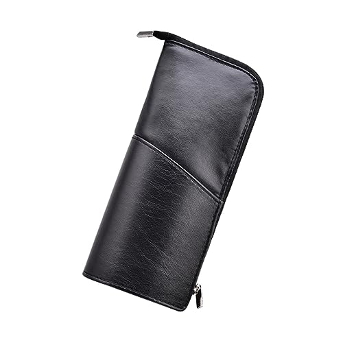 CALLARON Kosmetikpinseltasche Aus Pu-Material Mit Reißverschluss Tragbarer Make-up-Pinsel-Organizer Halter Für Make-up-Tools Kompakt Und Geräumig Geeignet Für Reisen Hause von CALLARON